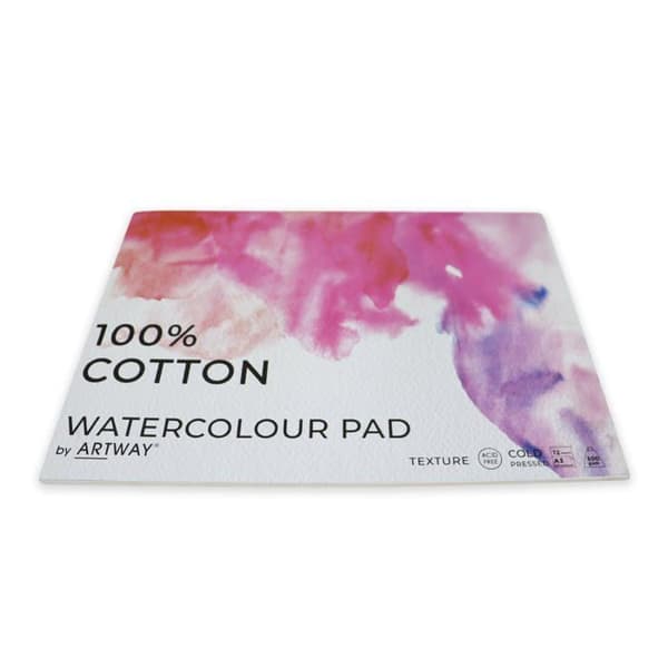 Blocnot - ARTWAY - 2303572 - Aquarelle A3 - 300 g/m² - 100% bomull - 12 ark