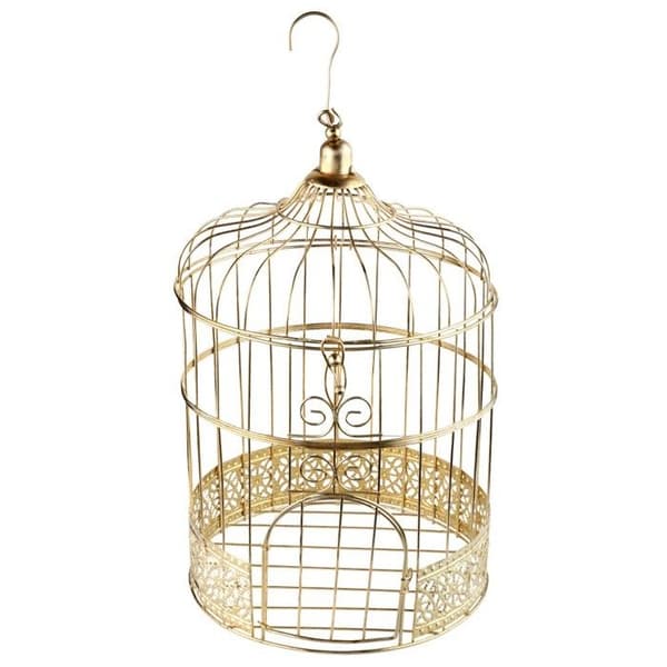 METALLISERAD SPARBÖSSA BUR 20X31CM GULD Guld