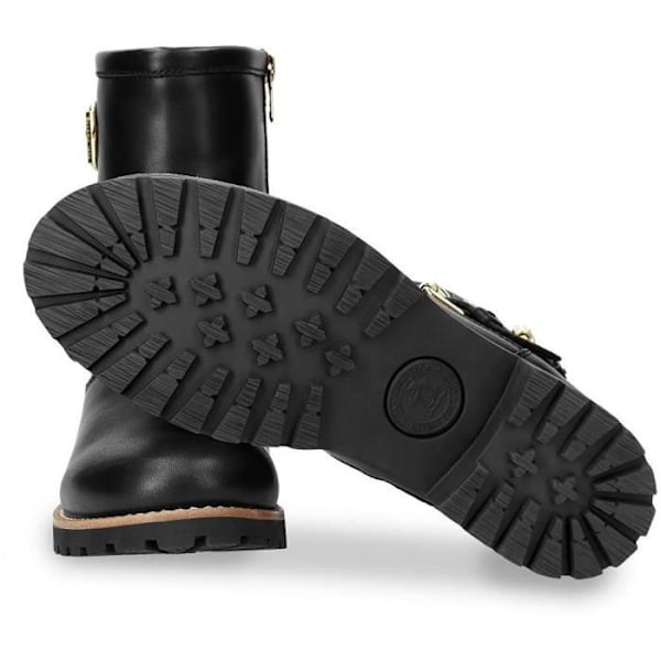 Panama Jack Felina Igloo Traveler W Boots - Vit - Dam - Högt - Spänne - Läder Svart 41