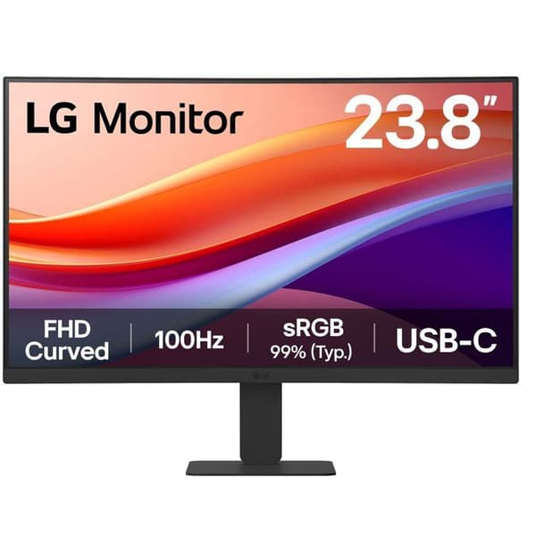 Kurvmonitor - LG - 23,8" - FHD - 100Hz - VA-panel - 5ms - 24U421A-B
