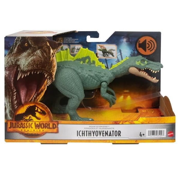 Jurassic World Figure - MATTEL - Sound Ichthyovenator - Ledad - 26cm - 4 år och över Flerfärgad