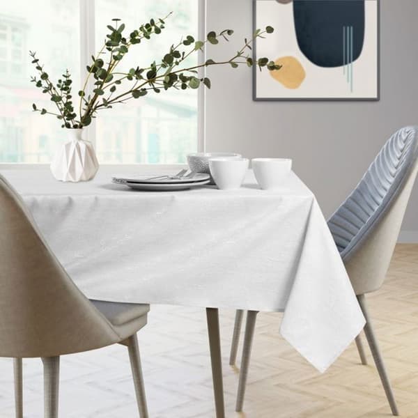 Bordslöpare - Vesta - pressad - vit - 30x100 cm Vit