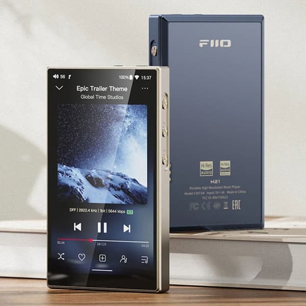Bärbar ljudspelare - FIIO - M21 - Android 13 - Snapdragon 680 - 64 Go Silver