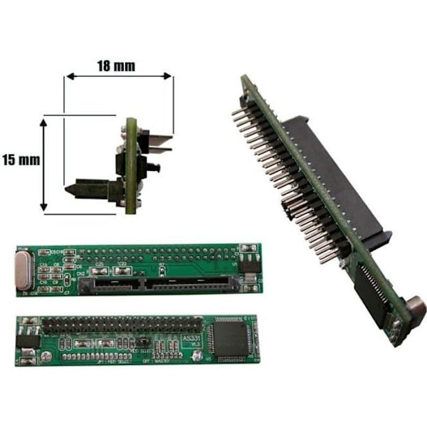 SATA 2.5 till IDE 44 - IDE44 - L-formad adapter