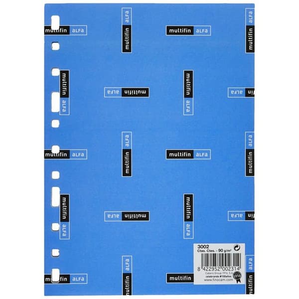 Rörliga blad - Finocam - 50 blad - A4 - 90 g - Vit Vit