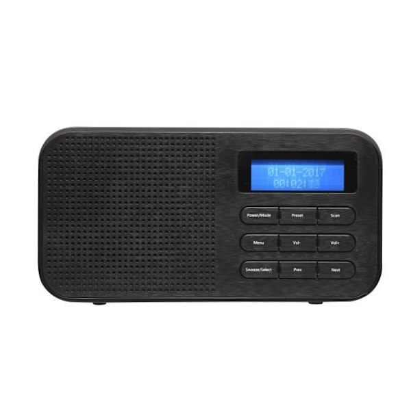 Bärbar radio - Denver - DAB-42 - DAB+ - FM - 1 W - Färg Svart/Blå Mörkblå