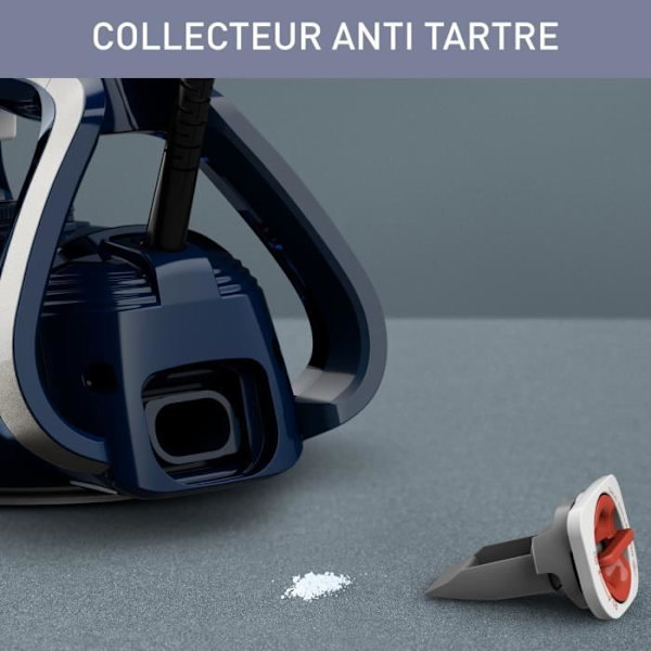 CALOR Strykjärn, 2800 W, Ångflöde 50 g/min, Ångfunktion 250 g/min, Anti-kalksystem, Ultragliss, FV6830C0 blått och silver