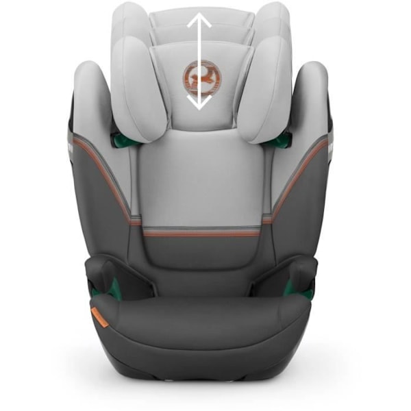 Bilbarnstol Cybex Gold SOLUTION S2 I-FIX 3 till 12 år - Grupp 2/3 - 100 till 150 cm Lava Grey | medelgrå Grå