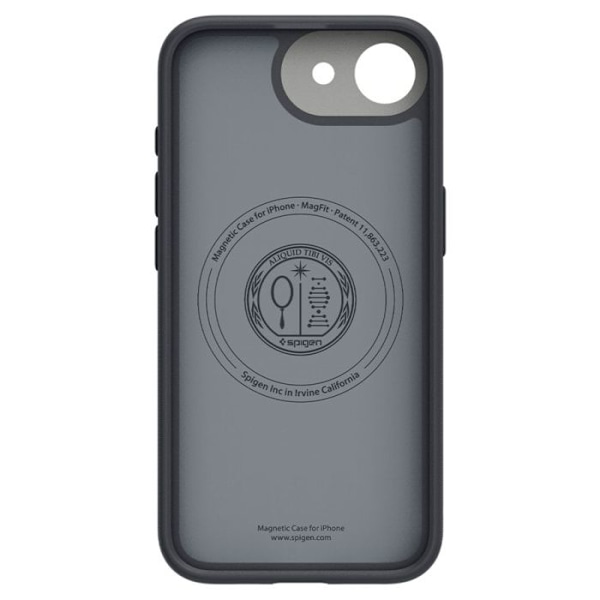 Coque för iPhone 16e - Spigen Caseology Nano Pop MagSafe - Svart Sesame svart