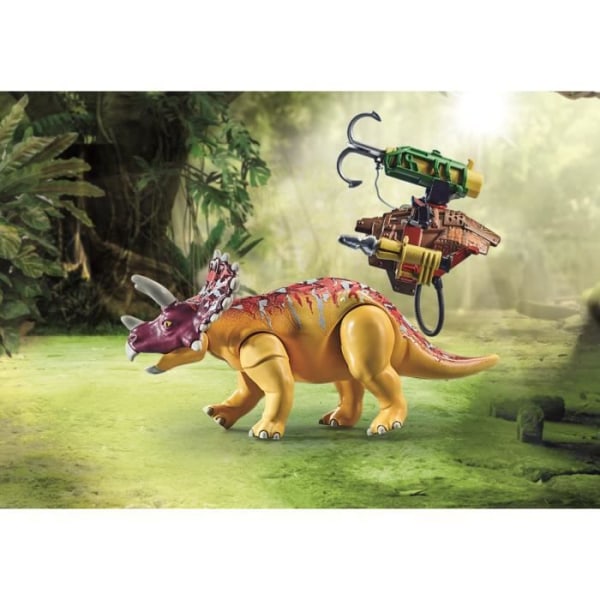 PLAYMOBIL - Dino Rise - Triceratops och soldater - Blandat - 5 år - 37 stycken Flerfärgad