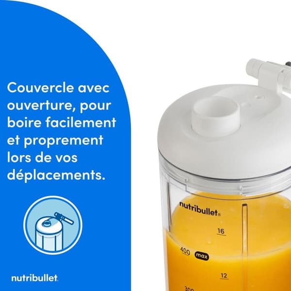 Blender Nutribullet FLEX bärbar - Vit NBP013W