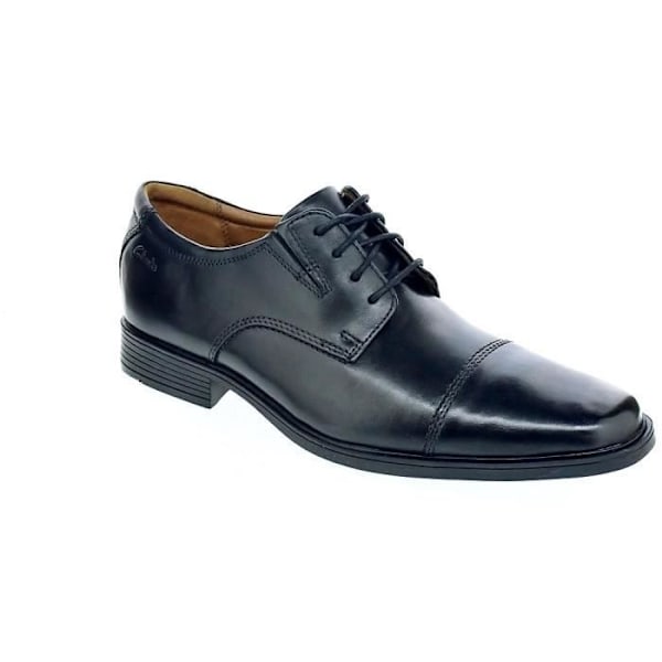 Skor med snörning - Clarks - Tilden Cap - Läder - Svart - Herr Svart 45