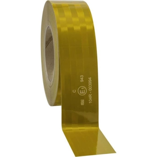 3M 943-71 743878 Reflekterande gul mikroprismatisk varningsmarkering 50 m (L x B) 50 m x 51 mm