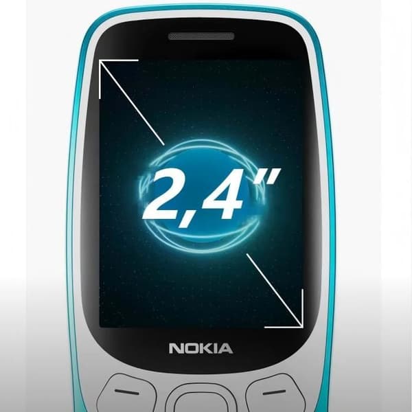 Mobiltelefon - NOKIA - Nokia 3210 - 4G - Bluetooth - Långvarigt batteri Dykning blå
