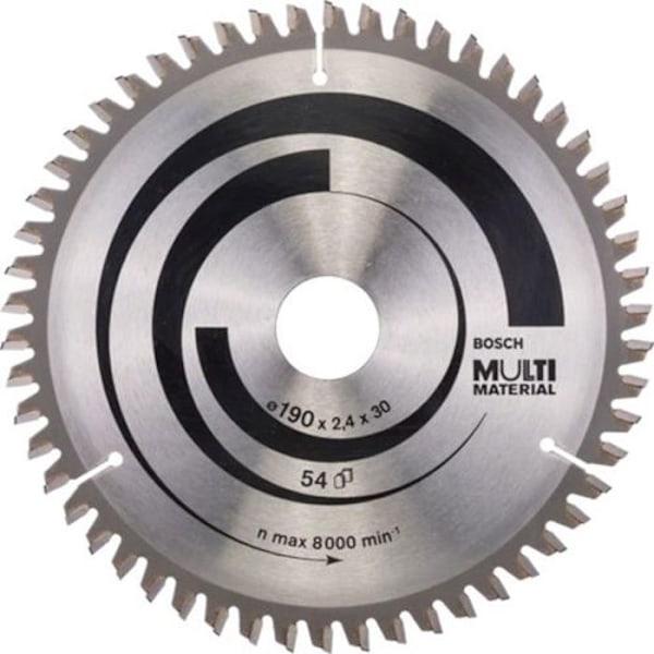 Cirkelsågbladsdiameter 190 x 30 x 2,4 mm multimaterial - 54 tänder - BOSCH - 2608640509 Grå, cement