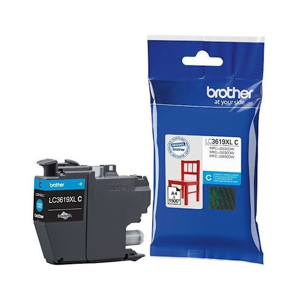 Brother LC3619XLC Cyan originalbläckpatron för Brother MFC-J2330DW, MFC-J3530DW, MFC-J3930DW