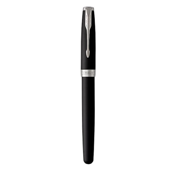 PARKER Sonnet reservoarpenna mattsvart, palladiumkant, medium spets – presentförpackning