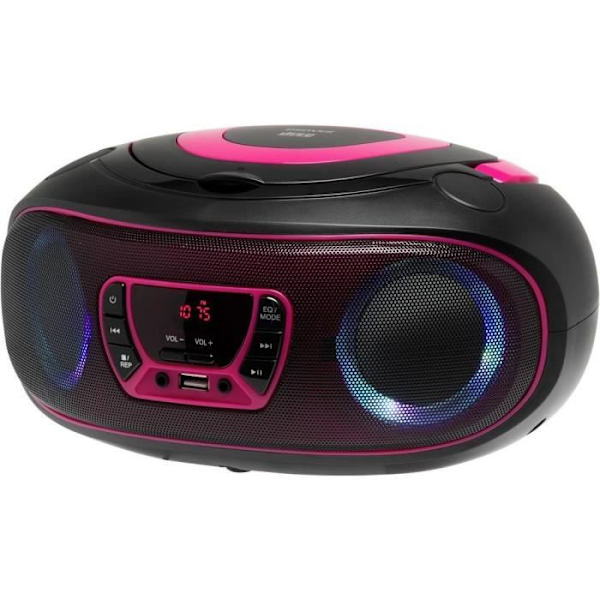 Bluetooth-högtalare - Denver - TCL-212BT - Rosa - Stereo - AUX, USB, CD rosa