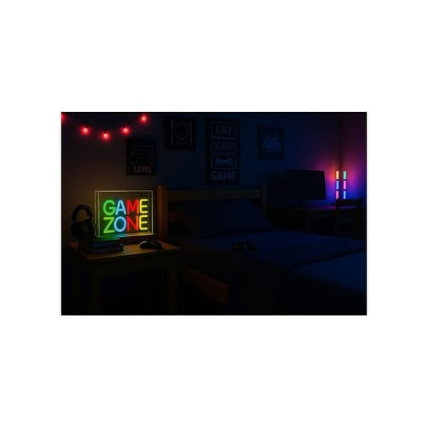 Annat gamingtillbehör Geek Monkey Deco Neon Led modell Game Zone GM447D