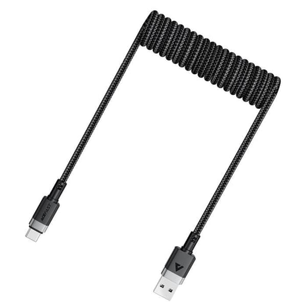 USB-A till USB-C-kabel - ACEFAST - C14-04 - 3 A - 480 Mbit/s - 1,2 m Svart
