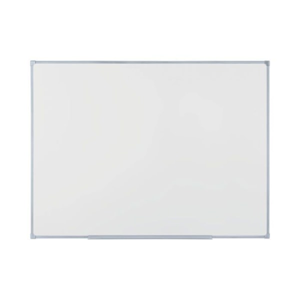 Boardsplus Economy Magnetic Whiteboard, 105 x 75 cm, Dry Erase Lackerad stålyta, Grå Tech Alloy Ram