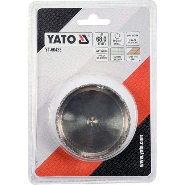 Foret - YATO - YT-60433 - 68 mm - För grès - Kärnborrning