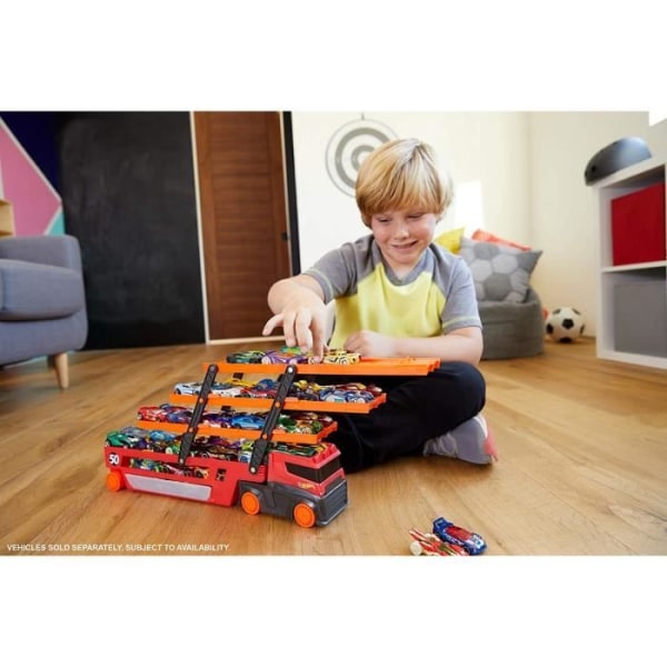 Toy - HOT WHEELS - Mega Transporter - Röd - För barn från 3 år - Plast