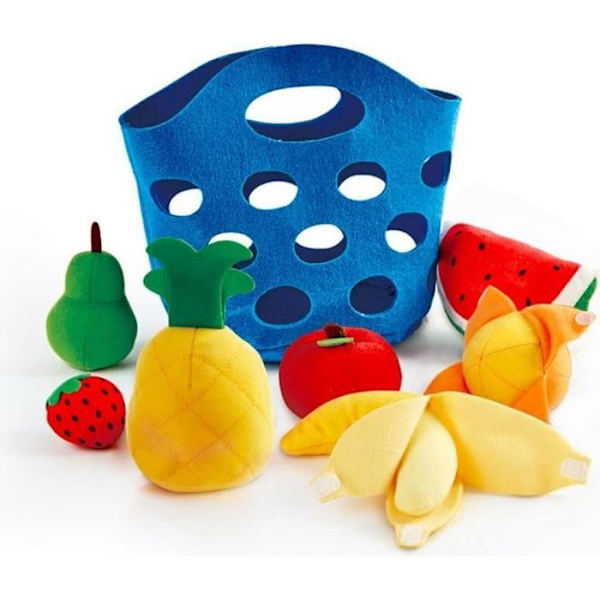 Hape - Kökssortiment Felt Låtsaslek - Barns fruktkorg Flerfärgad