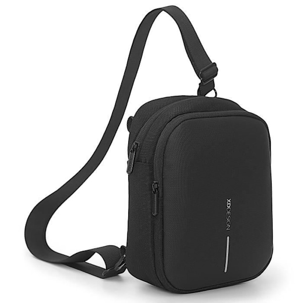 XDDESIGN Boxy Sling 16 cm Axelväska - Svart - Vattenflaskfack Svart