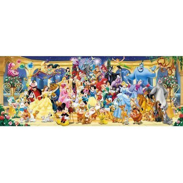 Disney Ravensburger 1000 bitars pussel - Musse Pigg-gruppfoto och klassiska Disney-karaktärer