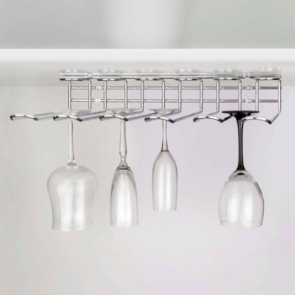 Emuca glasställ för Supra-möbler 5 rader, längd 320mm, Stål, Förkromad