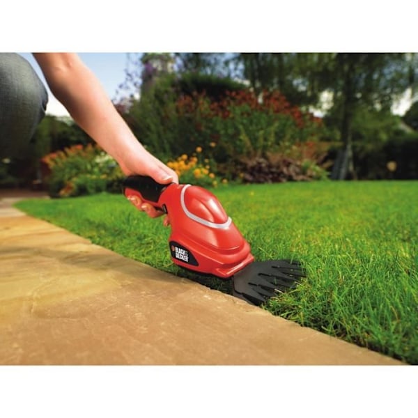 BLACK & DECKER 2-i-1 gräsklippare svart