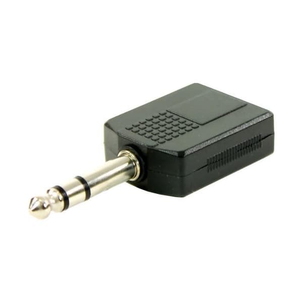 Plugger Adapter Jack hon mono - Jack han mono Easy Adapter Svart