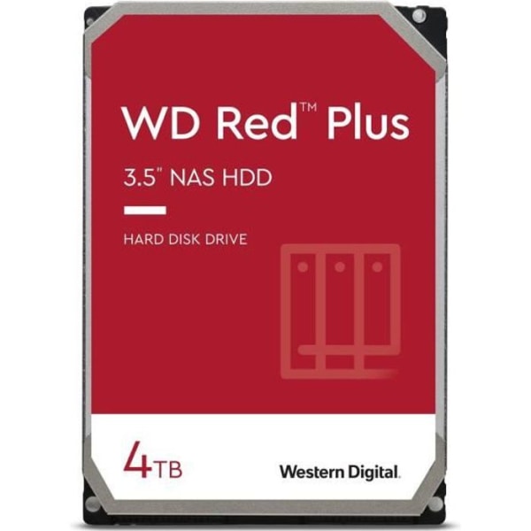WD Red™ Plus - NAS intern hårddisk - 4TB - 5400 rpm - 3,5" (WD40EFZX)