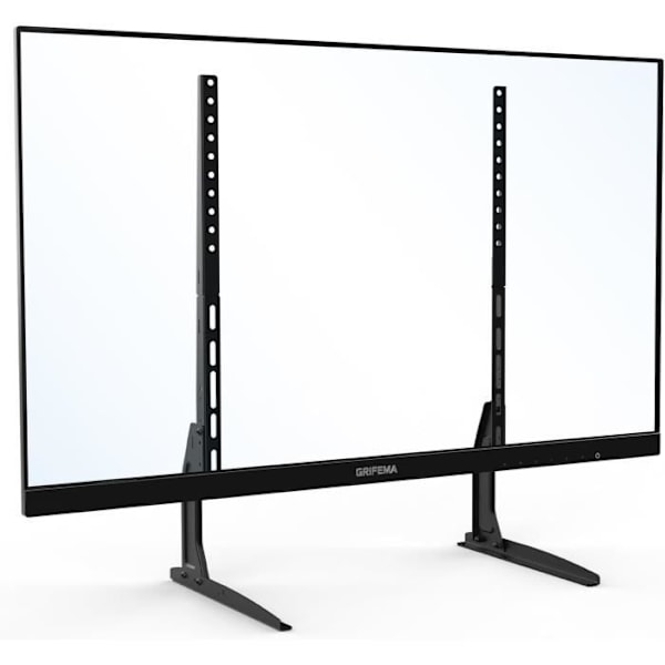 GRIFEMA Benstöds för TV Universell för TV-apparater 22-80, Höjdjusterbar, Stöder upp till 50kg, VESA Max 800x400mm, Lätt installation - Svart