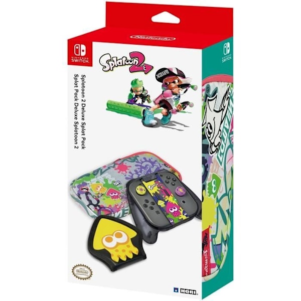 Hori Deluxe Pack Splatoon 2 för Nintendo Switch - Officiell Nintendo-licens Svart