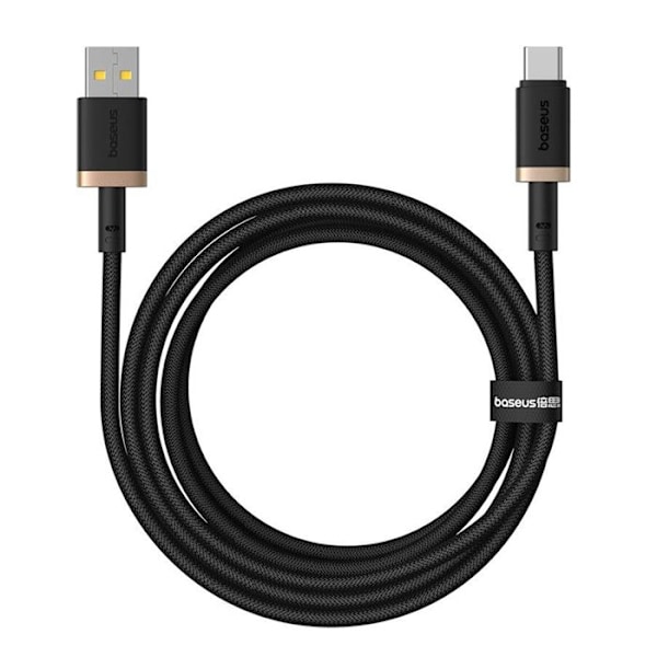 USB-datakabel till Type-C, 60W, 2m - Baseus Dura (P1037780802U01-02) - Guld / Svart