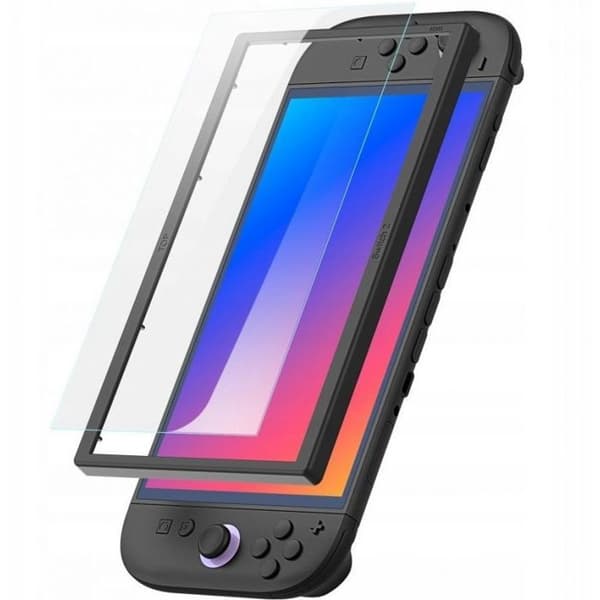 Dux Ducis HD härdat glas med installationsram för Nintendo Switch 2 - Svart