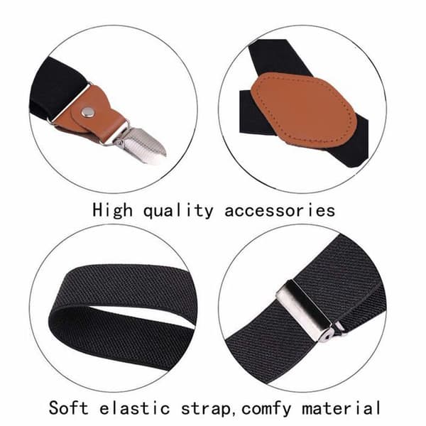 Breteller GUCHOL herr brun 70% polyester 30% elastan, 4 justerbara clips 47 tum brun