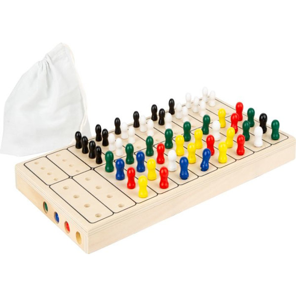 Small Foot-11364 Secret Code Logic Game, roligt pussel för 2 personer, med praktisk tygpåse att förvara, 100 st. 6678