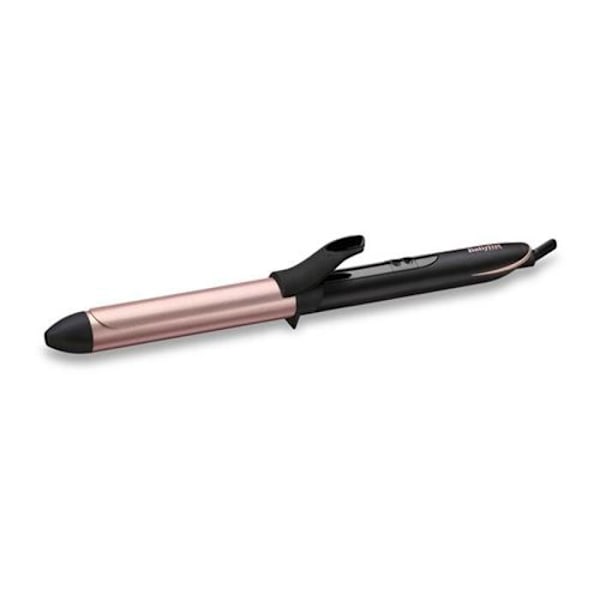 BaByliss C451E locktång - 25 mm, 6 temperaturer upp till 210°C, kvarts-keramisk beläggning, automatisk avstängning Svart, Pink gold
