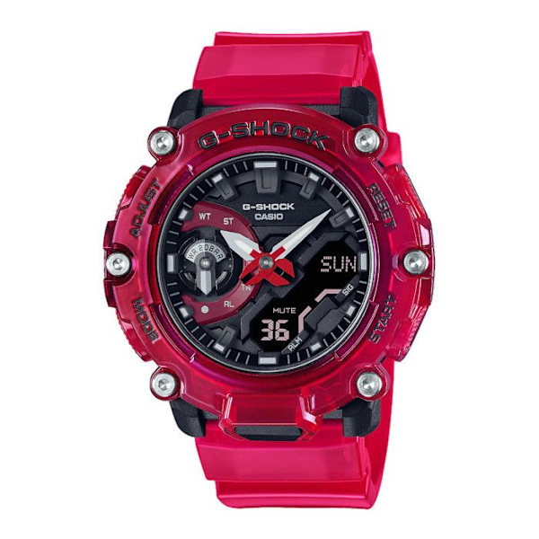 Casio CASIO G-Shock GA-2200SKL-4AER Klocka karminröd