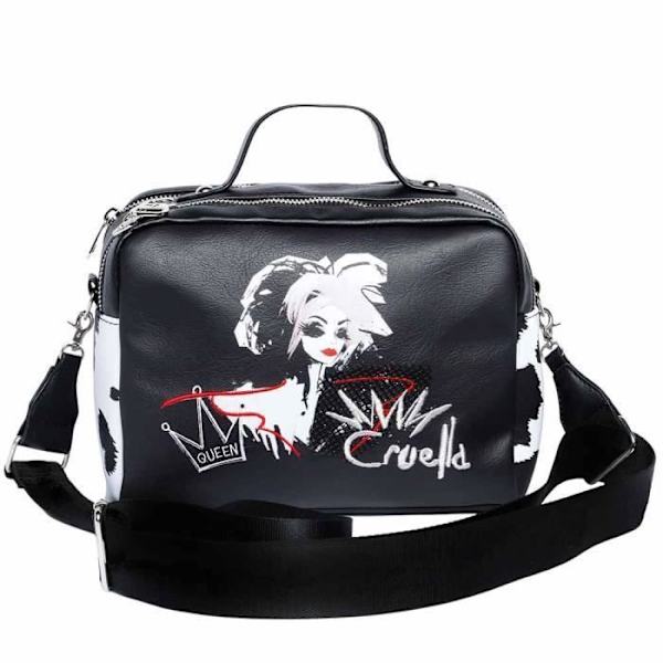 Axelväska - KARACTERMANIA - Cruella d'Enfer Diva Cake - Svart - Dragkedjestängning - 125 cm Svart