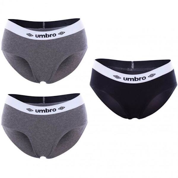 Umbro Culler i bomull, 3-pack Dam Flerfärgad M
