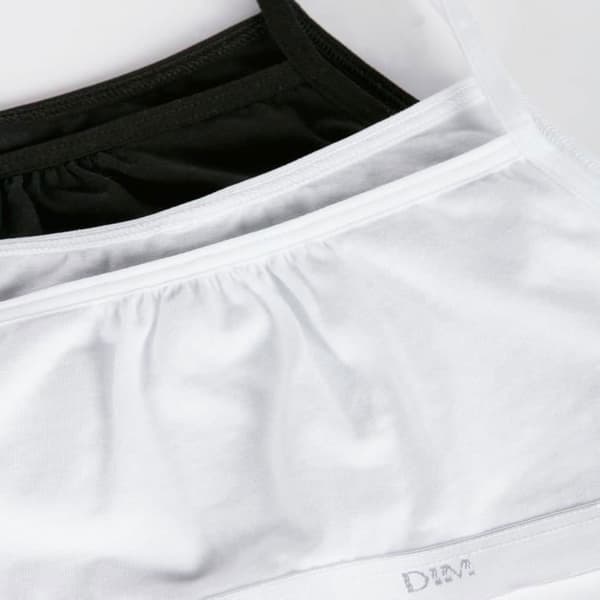 Paket med 2 flickunderkläder i stretchbomull Les Pockets Ecodim Svart 8