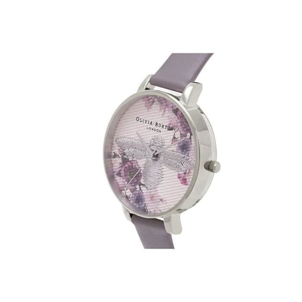 Olivia Burton analog kvartsklocka för kvinnor med läderrem OB16EM05 4500