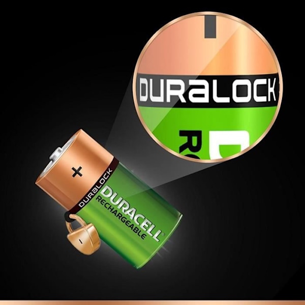 DURACELL uppladdningsbara batterier Ultra C 3000 mAh x2