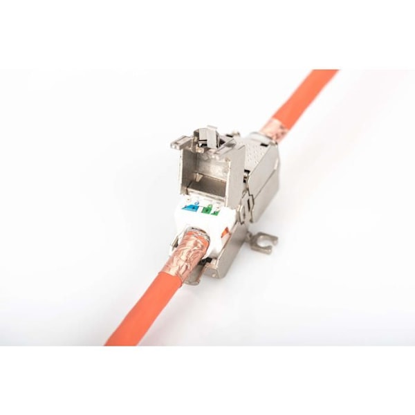 Nätverksadapter RJ45 CAT 6A-adapter, ej utrustad med Digitus Professional DN-93909 [1x LSA, självavlägsnande, snabbkoppling - 1x