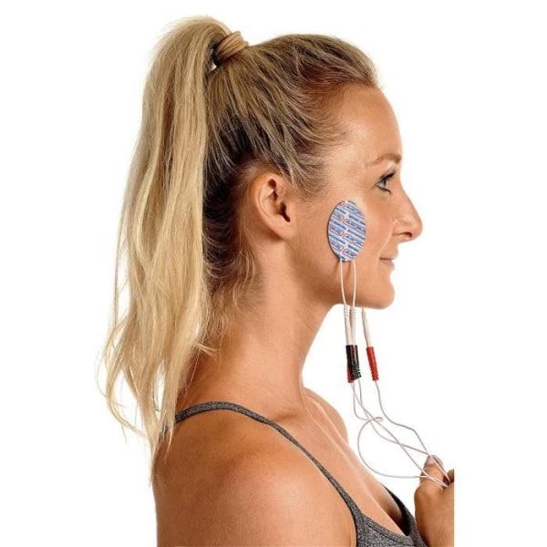 4 återanvändbara elektroder för ansiktet (Figur upp, lyfter och minskar rynkor)