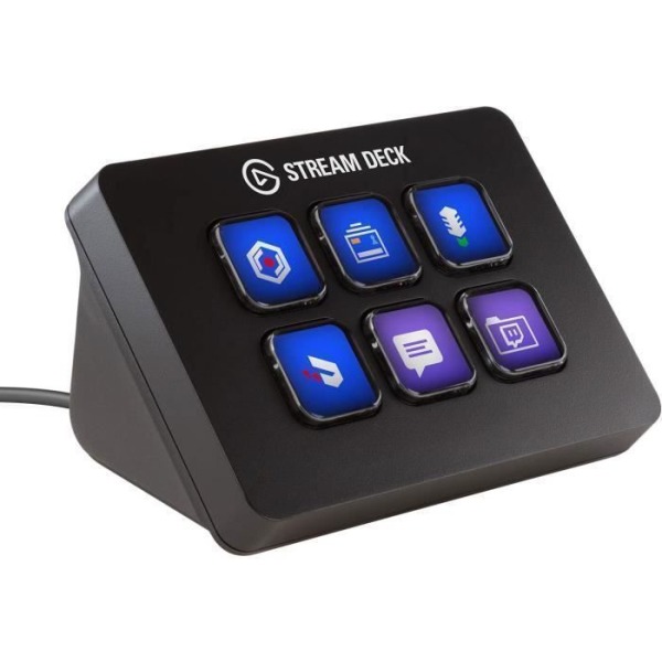 Corsair Elgato Stream Deck Mini - Controller för Live Content Creation med sex anpassningsbara LCD-tangenter, för Windows 1